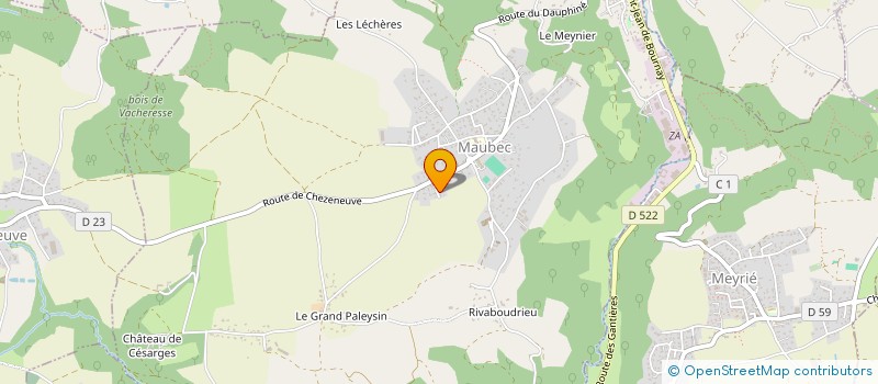 localisation de l'entreprise SCI VUE MER  MAUBEC