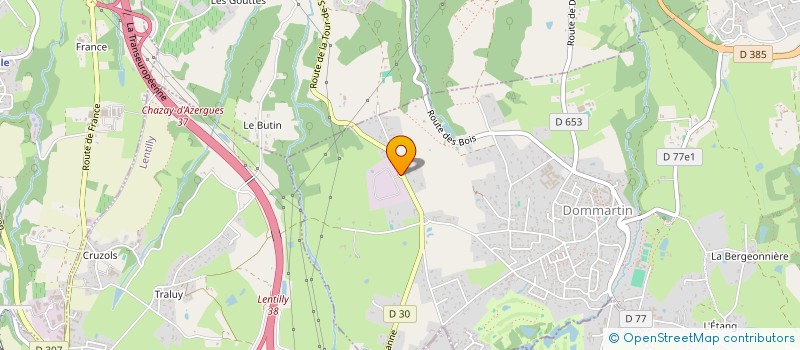 localisation de l'entreprise SCI VUE SUR TERRES  DOMMARTIN