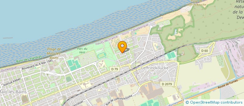 localisation de l'entreprise SCI VUILLERBET à DUNKERQUE