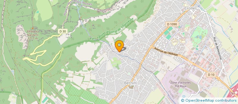 localisation de l'entreprise SCI VUITTON-BUSSIERE  CROLLES