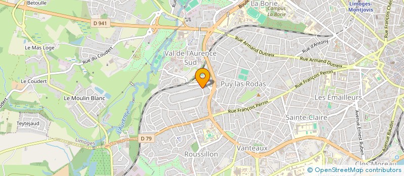 localisation de l'entreprise SCI VULCAIN à LIMOGES