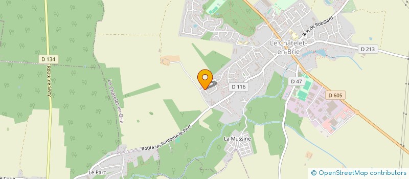 localisation de l'entreprise SCI VULCAIN SYNERGIE  LE CHATELET-EN-BRIE