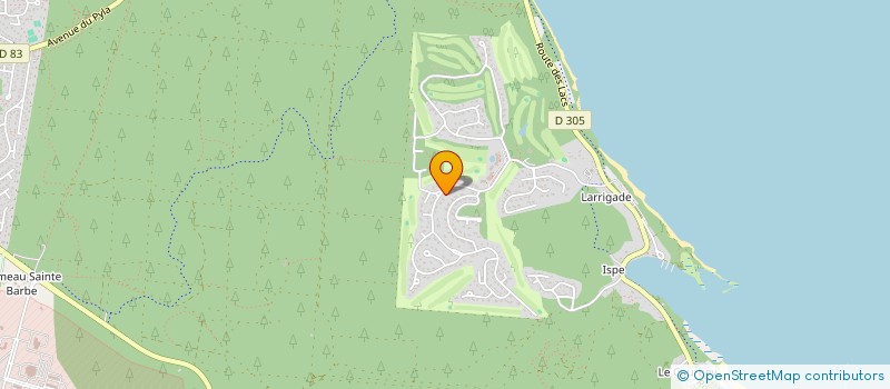 localisation de l'entreprise SCI VV  BISCARROSSE