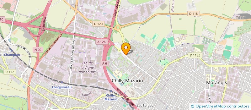localisation de l'entreprise SCI VVBA ANH ET HAI à CHILLY-MAZARIN