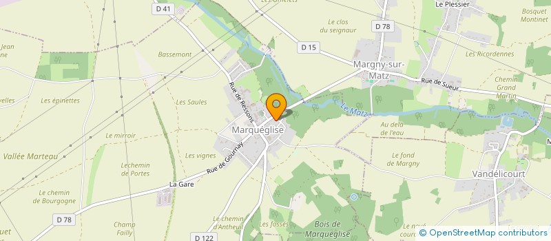 localisation de l'entreprise SCI VVFT GIBERT  MARQUEGLISE