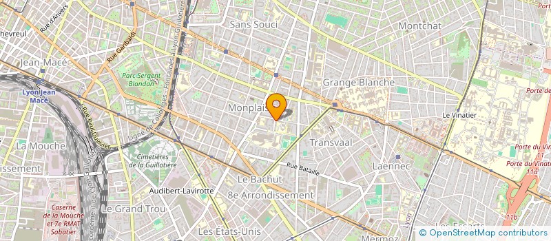 localisation de l'entreprise SCI VXL  LYON