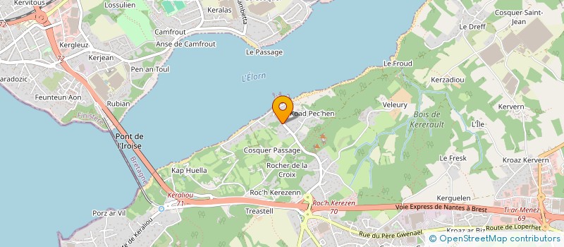 localisation de l'entreprise SCI VYSTEM  PLOUGASTEL-DAOULAS