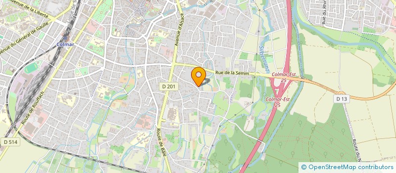 localisation de l'entreprise SCI W  COLMAR