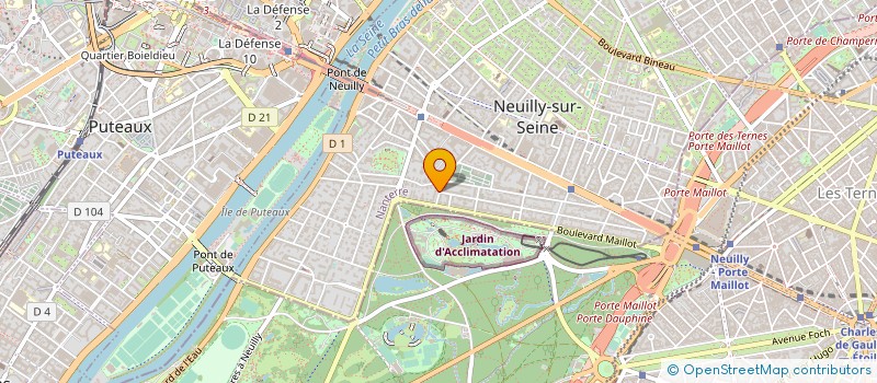 localisation de l'entreprise SCI W.A. à NEUILLY-SUR-SEINE