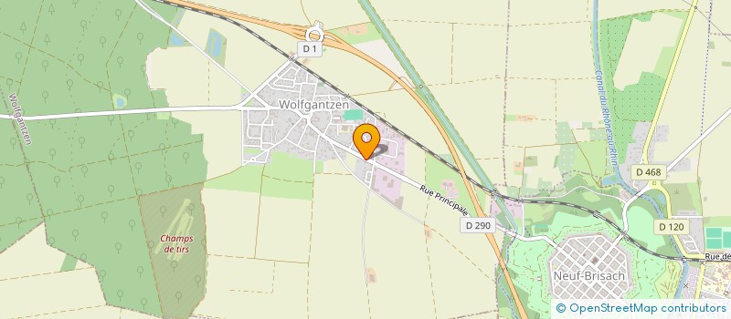 localisation de l'entreprise SCI W.A.C.  WOLFGANTZEN