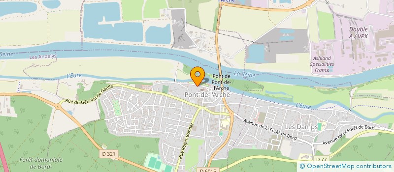 localisation de l'entreprise SCI W.B.J.J  PONT-DE-L'ARCHE