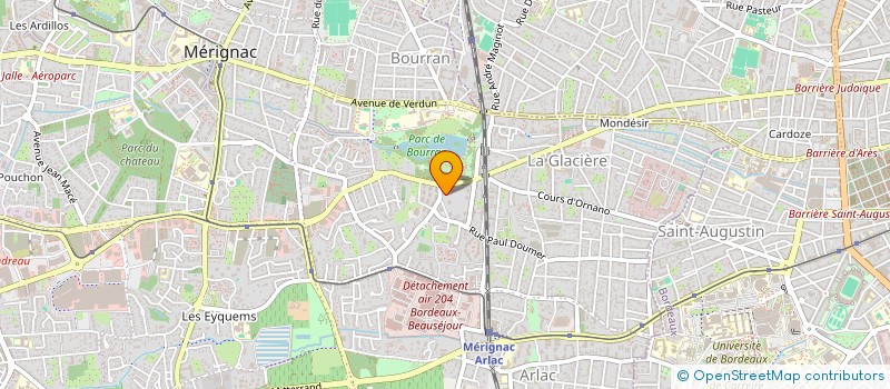 localisation de l'entreprise SCI W. CHURCHILL  MERIGNAC