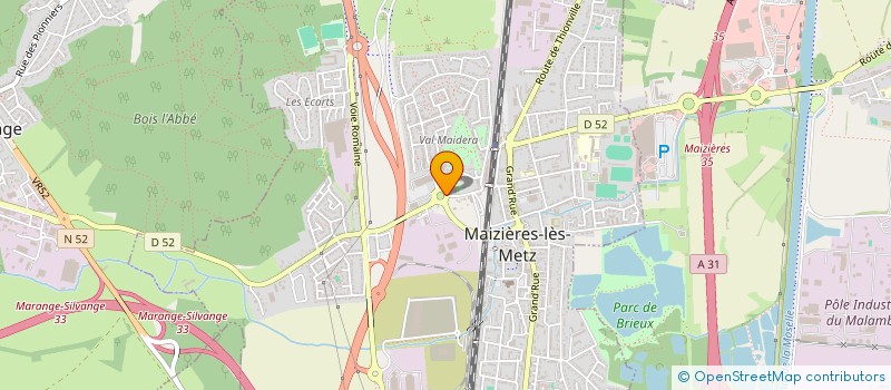 localisation de l'entreprise SCI W LES ALPES  HAUCONCOURT