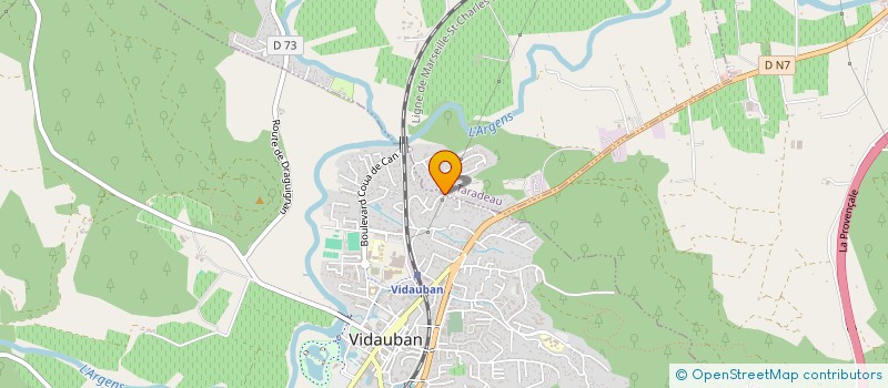 localisation de l'entreprise SCI W.M.G.  VIDAUBAN