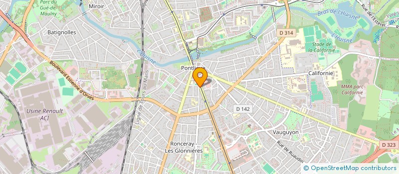 localisation de l'entreprise SCI W.S.M.  LE MANS