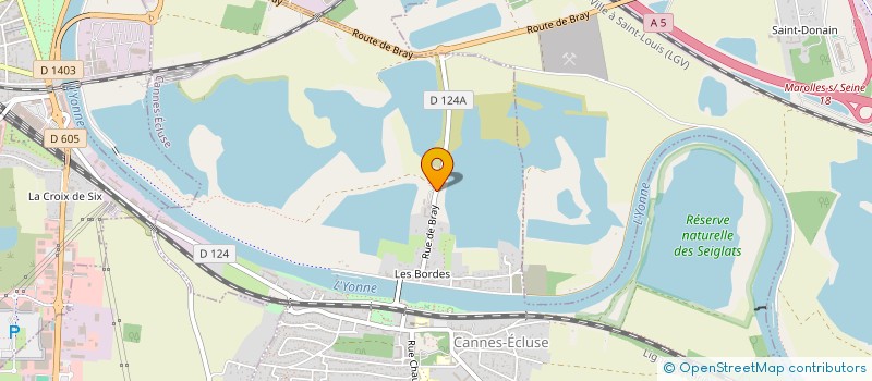 localisation de l'entreprise SCI W.TRANS MARCH'  CANNES-ECLUSE