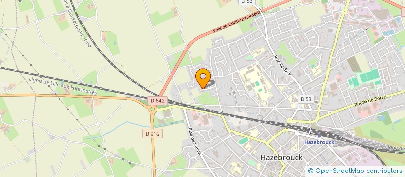 localisation de l'entreprise SCI W.Z  HAZEBROUCK