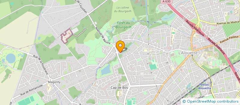 localisation de l'entreprise SCI W2  PESSAC