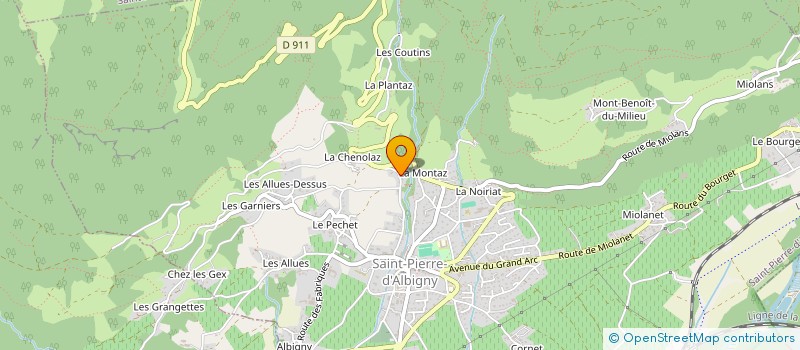 localisation de l'entreprise SCI W2L INVESTISSEMENT  SAINT-PIERRE-D'ALBIGNY