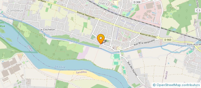 localisation de l'entreprise SCI W3GC  CHECY