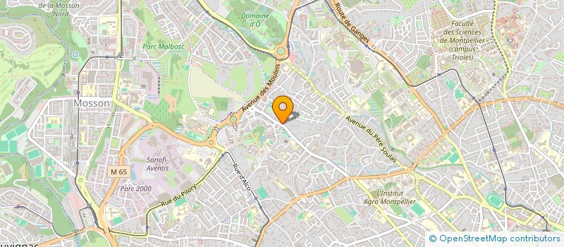 localisation de l'entreprise SCI WA à MONTPELLIER