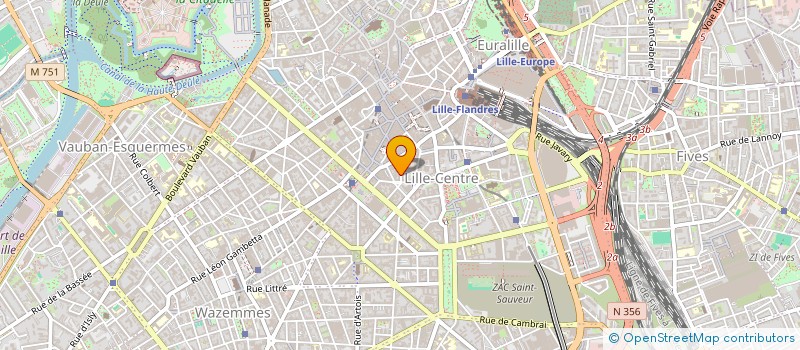 localisation de l'entreprise SCI WA  LILLE