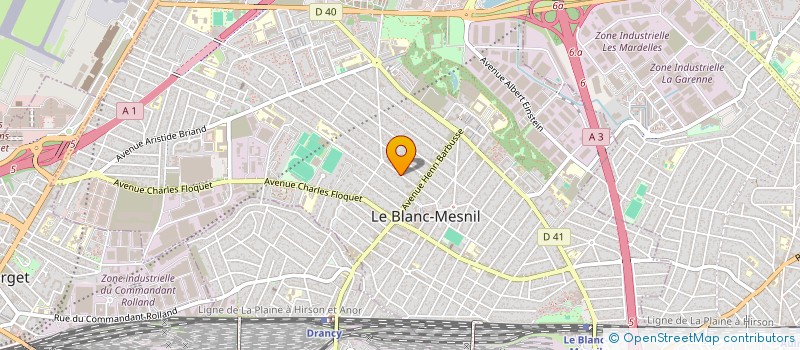 localisation de l'entreprise SCI WA ET CO à LE BLANC-MESNIL