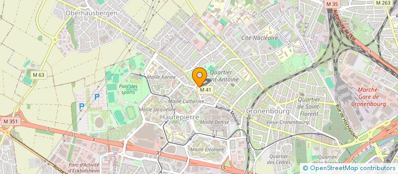 localisation de l'entreprise SCI WA199  STRASBOURG