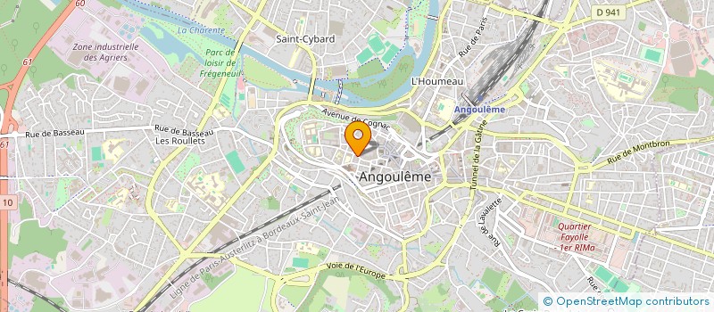 localisation de l'entreprise SCI WAB à ANGOULEME