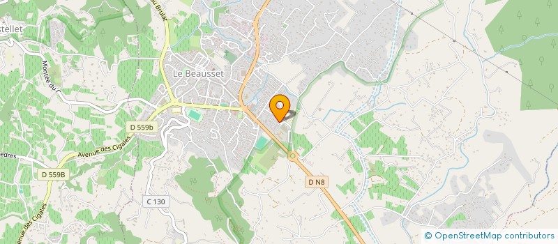 localisation de l'entreprise SCI WABAP  LE BEAUSSET