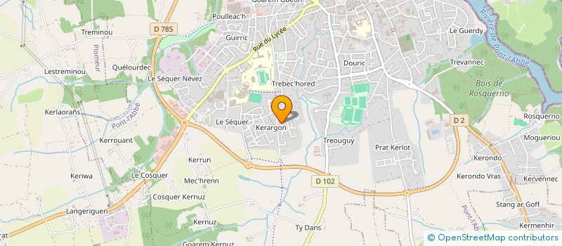 localisation de l'entreprise SCI WABU 29  PONT-L'ABBE