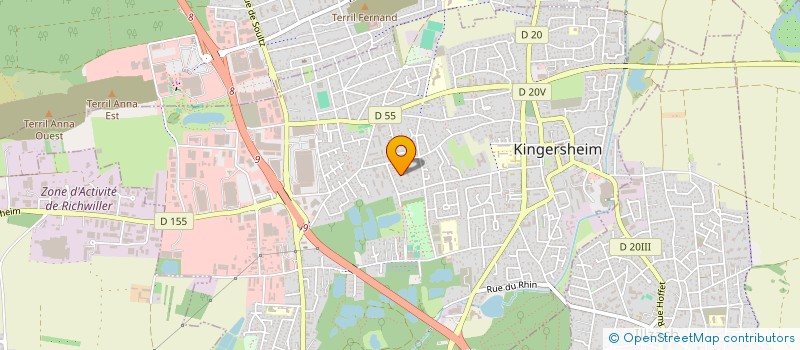 localisation de l'entreprise SCI WACANI  KINGERSHEIM