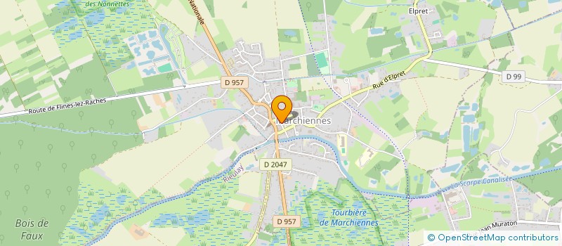 localisation de l'entreprise SCI WACCOR  MARCHIENNES