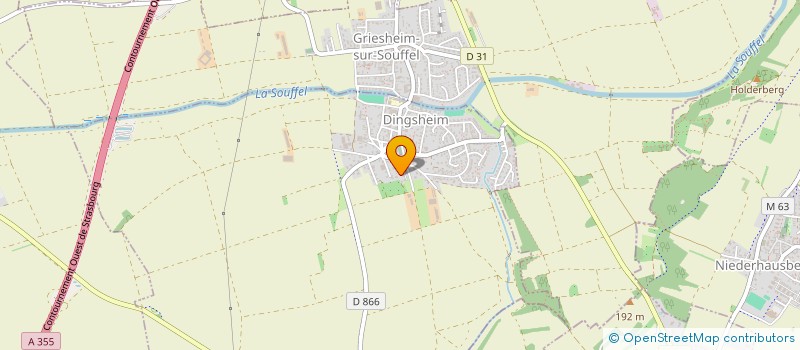 localisation de l'entreprise SCI WACH-AMBROSINO  BERSTETT