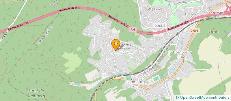 localisation de l'entreprise SCI WAFAA  HOMBOURG-HAUT