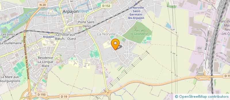 localisation de l'entreprise SCI WAFF  ARPAJON