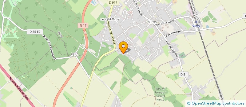 localisation de l'entreprise SCI WAFLART FONTINOY à VIMY