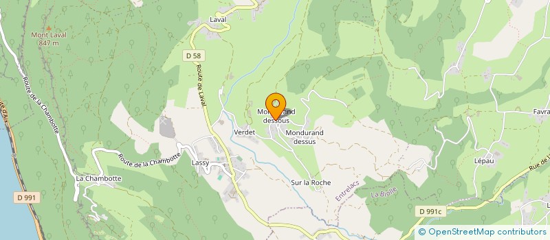 localisation de l'entreprise SCI WAFOU 73  ENTRELACS