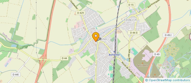 localisation de l'entreprise SCI WAGNER  BOLLWILLER