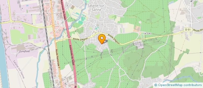 localisation de l'entreprise SCI WAGNER  SALAISE-SUR-SANNE