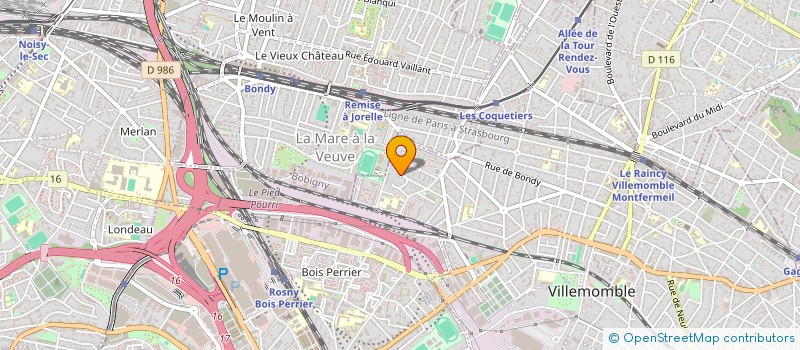 localisation de l'entreprise SCI WAGNER à VILLEMOMBLE