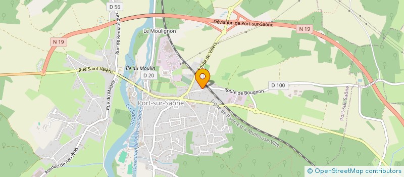 localisation de l'entreprise SCI WAGON  PORT-SUR-SAONE