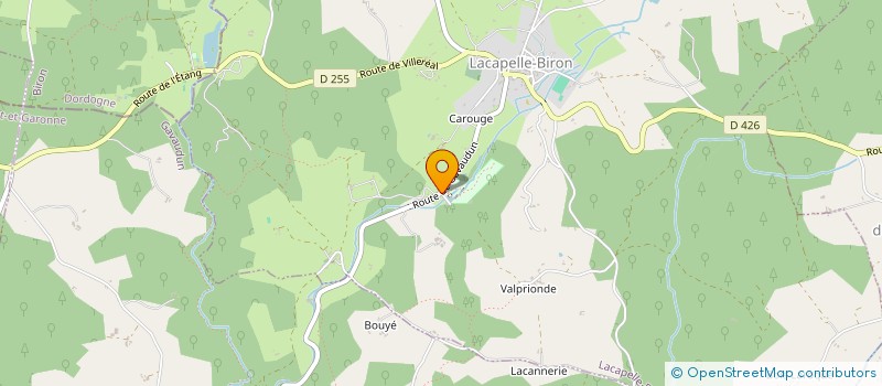 localisation de l'entreprise SCI WAGON  LACAPELLE-BIRON