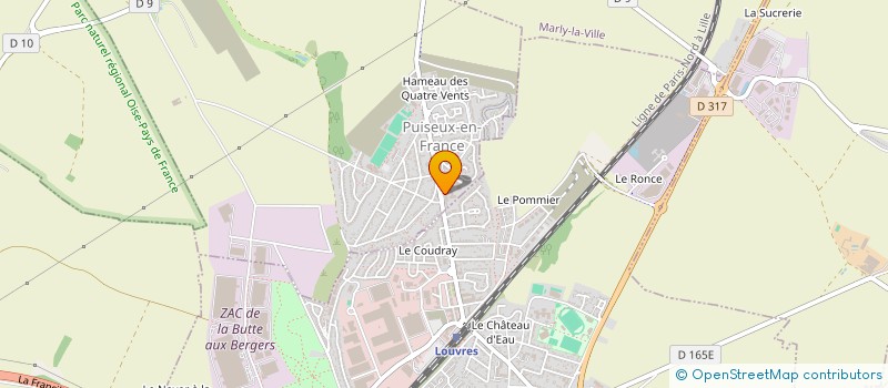 localisation de l'entreprise SCI WAHIDA  PUISEUX-EN-FRANCE