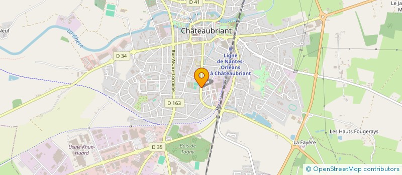 localisation de l'entreprise SCI WAIKIKI  CHATEAUBRIANT