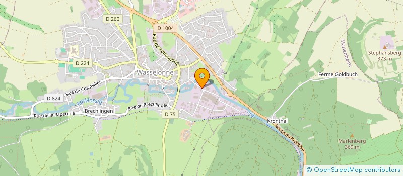 localisation de l'entreprise SCI WALAHOUBE  WASSELONNE