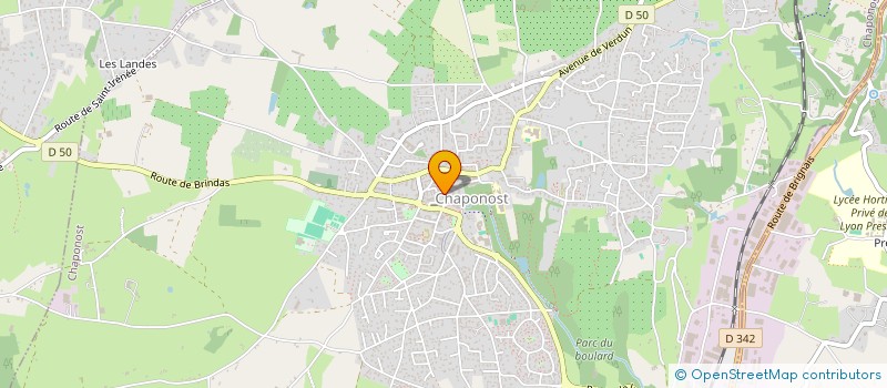 localisation de l'entreprise SCI WALDEN  CHAPONOST