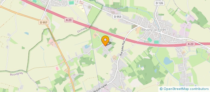 localisation de l'entreprise SCI WALDREN  BEUVRY-LA-FORET