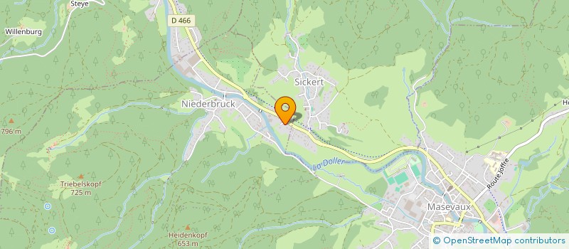 localisation de l'entreprise SCI WALGENWITZ  MASEVAUX-NIEDERBRUCK