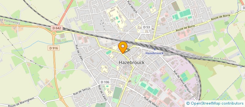 localisation de l'entreprise SCI WALH  HAZEBROUCK
